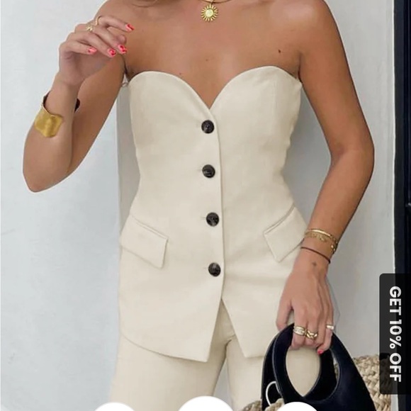 Trendy sweetheart suit top brand new - Picture 2 of 3